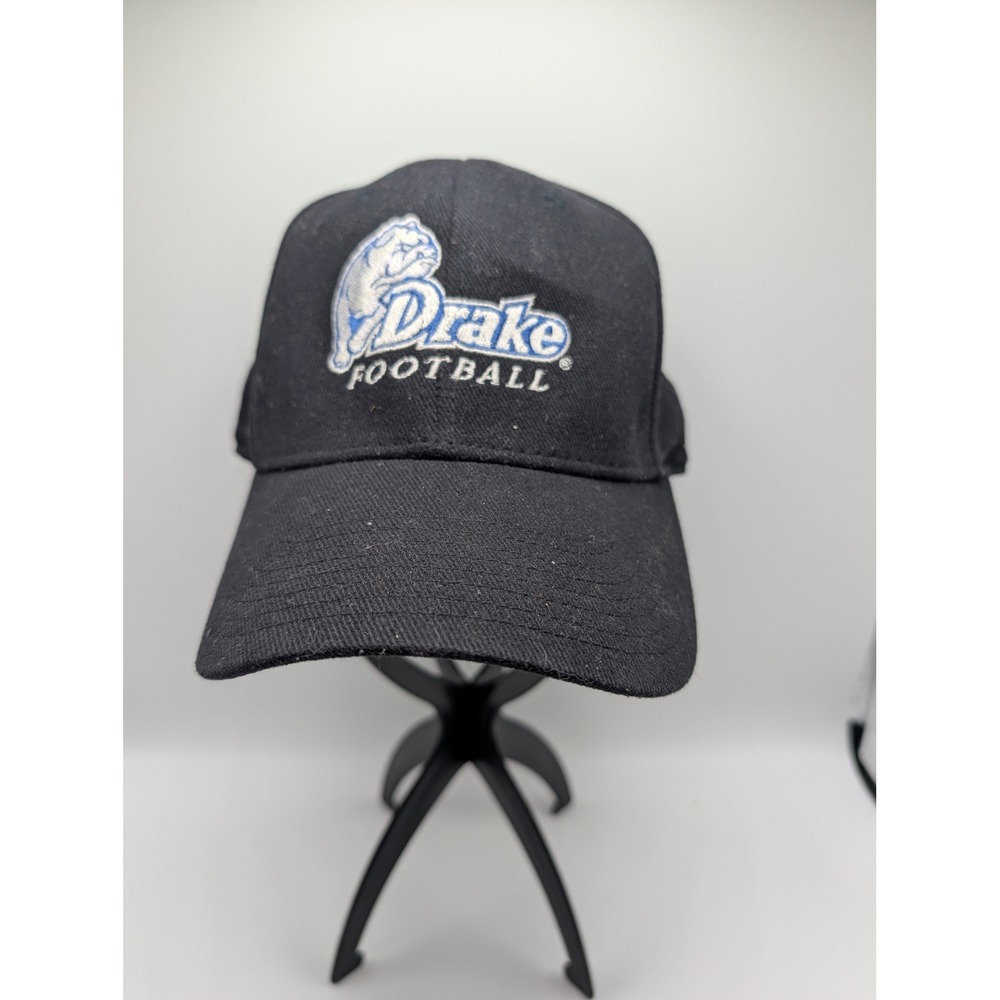 Adidas Drake University Bulldogs Football Superflex Hat Black Mens Cap